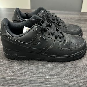 Nike Air Force One Black • Velcro Swooshes 2018